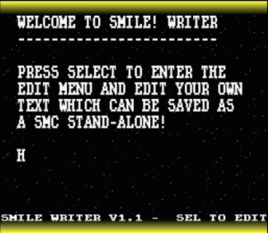 Smile Writer (V1.1) (PD) ROM