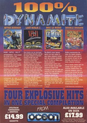 100% Dynamite - Double Dragon (1990)(Ocean)(Side A) ROM