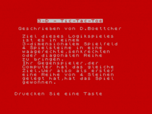 3-D Tic-Tac-Toe (1983)(Orwin Software)(de)