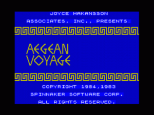 Aegean Voyage (1984)(Spinnaker Software)