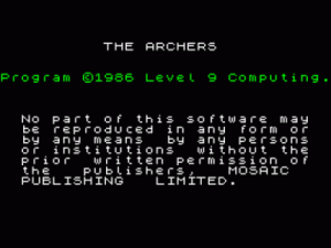 Archers, The (1987)(Mosaic Publishing)(Side B) ROM
