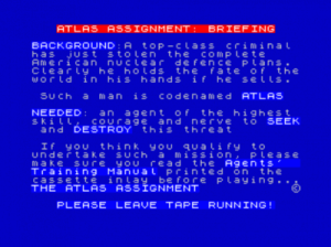 Atlas Assignment, The (1983)(Virgin Games) ROM