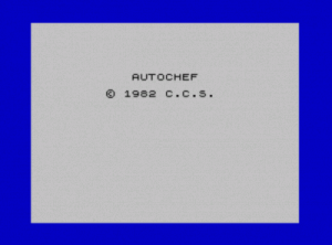 Autochef (1982)(CCS)