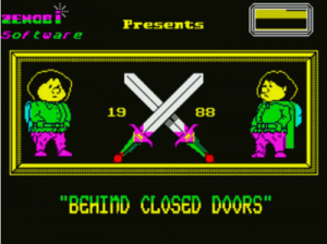 Behind Closed Doors II - The Sequel (1988)(Zenobi Software)[ICGLS] ROM