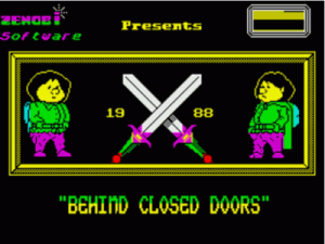 Behind Closed Doors III - Revenge Of The Ants (1989)(Zenobi Software)[ICGLS] ROM