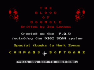 Blood Of Bogmole, The (1986)(Compass Software)[a] ROM