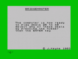 Bridge Player (1983)(CP Software) ROM