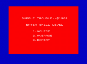 Bubble Trouble (1982)(Arcade Software) ROM