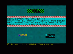 Cars Out (2006)(Defun Projects)(ES)[Bytemaniacos 2004 BASIC Contest] ROM