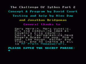 Challenge Of Iythus, The (1988)(Creative Juices)(Side A)[a][128K] ROM