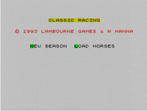 Classic Racing (1993)(Lambourne Games) ROM
