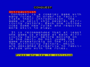 Conquest (1984)(Cheetahsoft)(Side B) ROM
