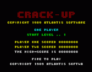 Crack-Up (1989)(Atlantis Software) ROM