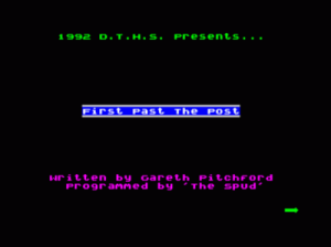First Past The Post (1991)(Zenobi Software) ROM