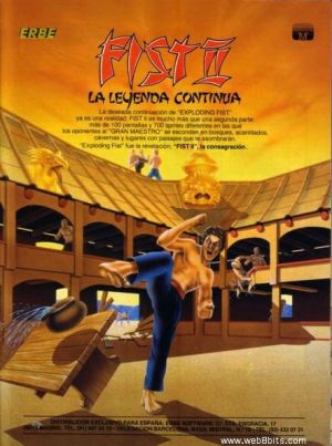 Fist II - La Leyenda Continua (1986)(Erbe Software)[a2][aka Fist II - The Legend Continues] ROM
