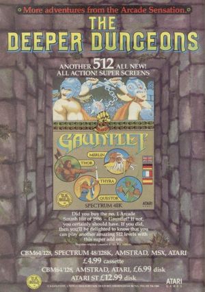 Gauntlet - The Deeper Dungeons (1987)(U.S. Gold)(Side B)[a2][48-128K] ROM