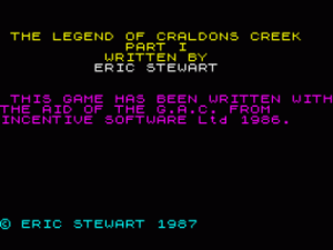 Legend Of Craldons Creek, The (1987)(Eric Stewart)(Side B) ROM