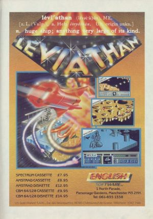 Leviathan (1987)(Mastertronic Plus)(Side A)[re-release] ROM