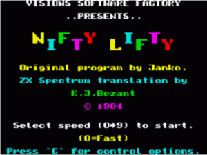 Nifty Lifty (1984)(Visions Software Factory)[a2] ROM