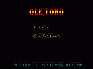 Ole, Toro (1985)(Americana Software)[re-release] ROM