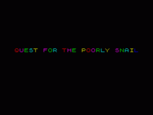 Quest For The Poorly Snail (1988)(Futuresoft)(Part 1 Of 3) ROM