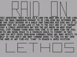 Raid On Lethos (1984)(Dave Newton)[a] ROM