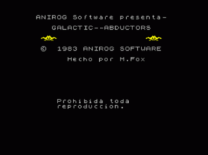 Raptores De La Galaxia (1983)(Investronica)(es)[16K][aka Galactic Abductors] ROM