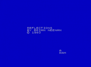 Reflections (1983)(Artic Computing)[16K] ROM