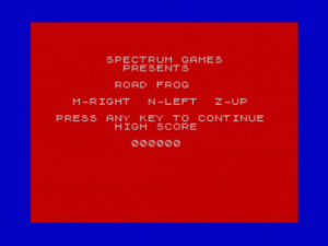 Road Frog (1983)(Spectrum Games)[a][16K] ROM