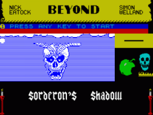 Sorderon's Shadow (1985)(Beyond Software) ROM