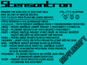 Stensontron (1987)(Sybilasoft)(sk)[a2]