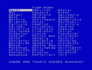 Turf-Form (1988)(Blue Ribbon Software) ROM