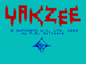 Yakzee! (1983)(Automata UK)[a2] ROM