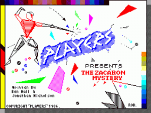 Zacaron Mystery, The (1986)(Players Software)(Side A) ROM