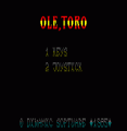 Ole, Toro (1985)(Americana Software)[re-release]